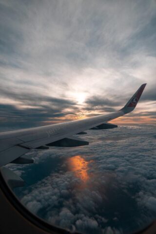 Licht und Wolken - Anflug auf Istanbul